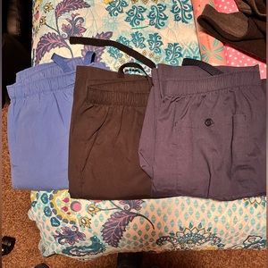 Women’s Landau Tall Scrub Pants 3 pairs LIKE NEW